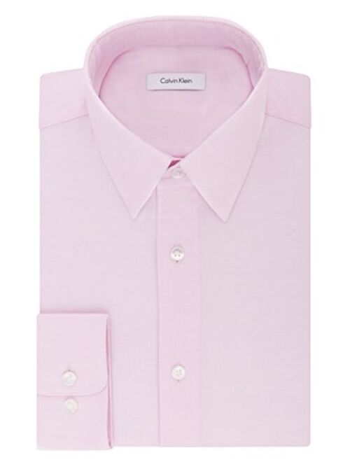 Calvin Klein Men's Regular Fit Stretch Solid Non Iron Dress Shirt