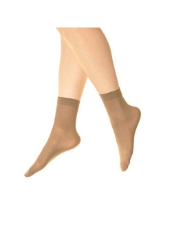 Angelina Nylon Ankle Hosiery 40D Sheer (6-Pairs)