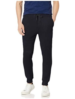 Men's Basic Jogger Fleece Pants (Moto and Zipper Details)