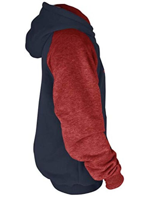 Mens Athletic Baseball Red Sox Pullover Hoodie