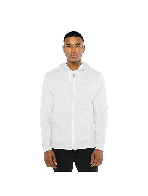 American Apparel unisex-adult Peppered Fleece Long Sleeve Zip Hoodie