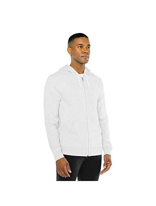 American Apparel unisex-adult Peppered Fleece Long Sleeve Zip Hoodie