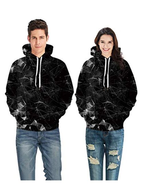 ALISISTER Unisex 3D Hoodie Pullover Sweatshirt Fleece Hooded with Pocket Clothes