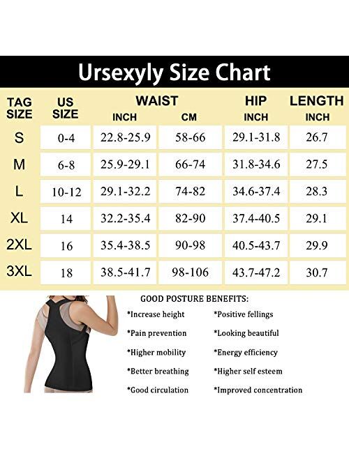 Women Back Braces Posture Corrector Waist Trainer Vest Tummy Control Body Shaper for Spinal Neck Shoulder and Upper Back Support