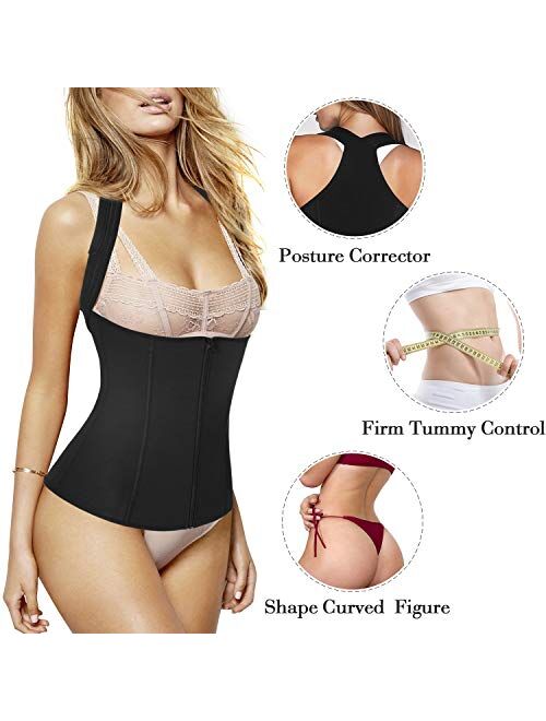 Women Back Braces Posture Corrector Waist Trainer Vest Tummy Control Body Shaper for Spinal Neck Shoulder and Upper Back Support