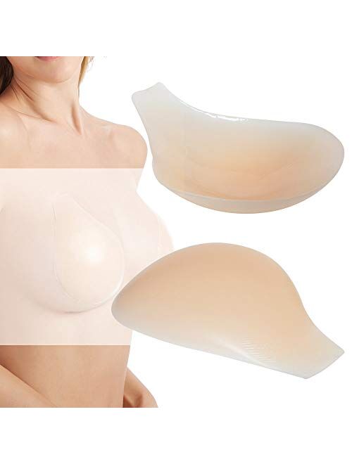 Womens NuBra Invisible Bra Silicone Breast Pasty Nipple Cover Lift Up Reuse  US