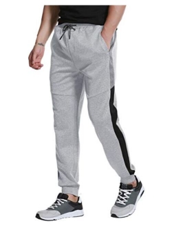 TBMPOY Men's Running Jogger Athletic Pants Slim Fit Sweatpants Gym Tapered Pants