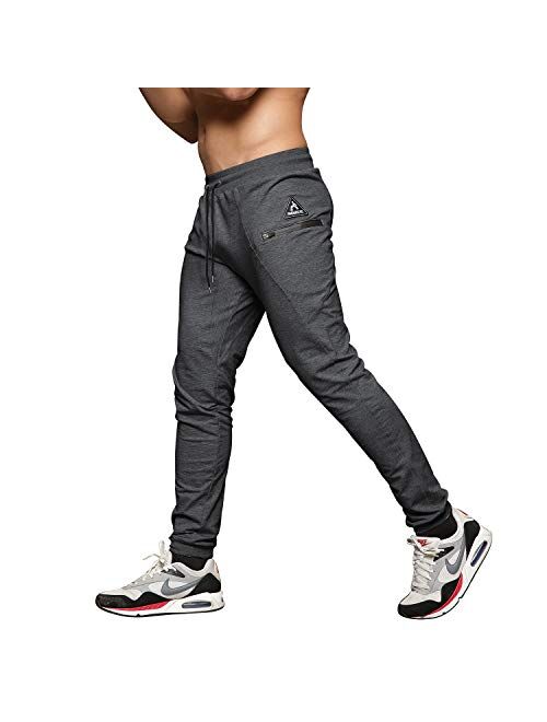 MAIKANONG Mens Slim Fit Joggers Tapered Sweatpants for Gym Running Athletic