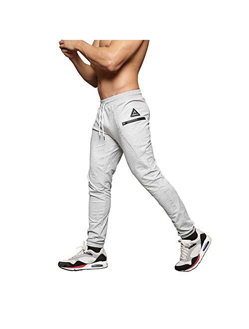 MAIKANONG Mens Slim Fit Joggers Tapered Sweatpants for Gym Running Athletic