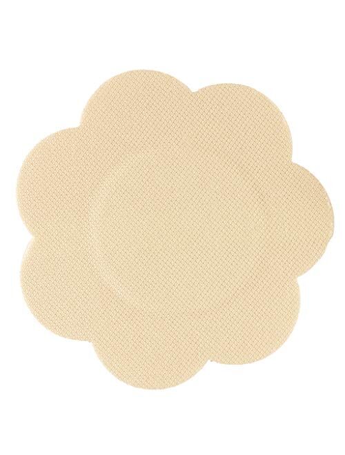 Braza Petal Top Nipple Covers - Disposable, 5 Pair, Beige