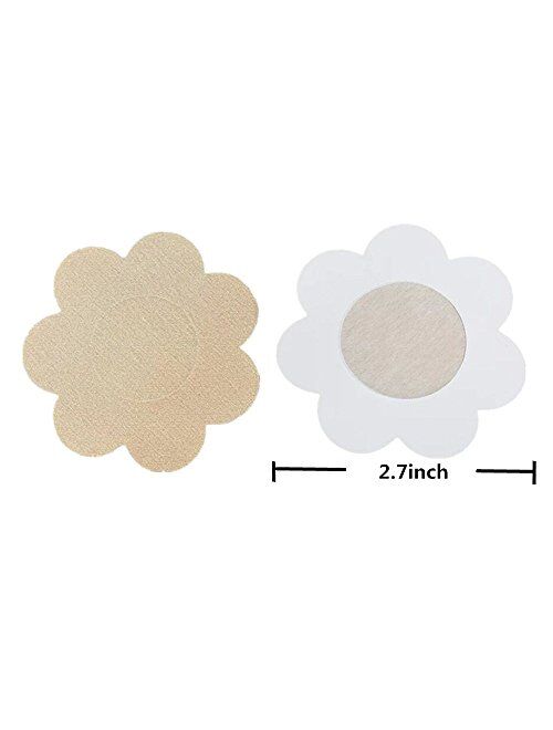 Nipple Breast Covers, Disposable Breast Pasties Adhesive Bra Nippleless Cover