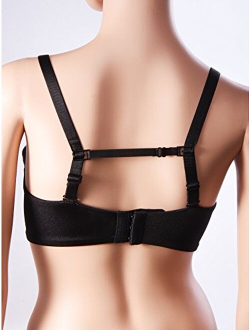 eBoot 6 Pieces Non-slip Bra Straps Elastic Adjustable Bra Strap Holder with 9 Pieces Bra Clips