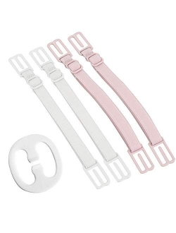 CAKYE Women's 5Pcs Non-slip Elastic Bra Strap Holder Clips