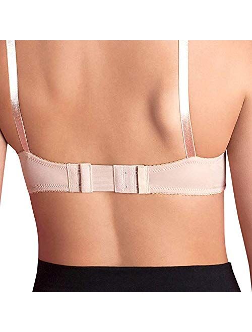 6pcs Women Ladies Soft Comfortable Back Bra 2 Hooks / 3 Hooks / 4 Hooks Band Extension Strap Extender, White/Black/Khaki