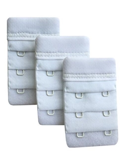 Chanie Women Pack of 3 Soft Comfortable 2 Hooks Bra Extender,2.4"x 1.5"