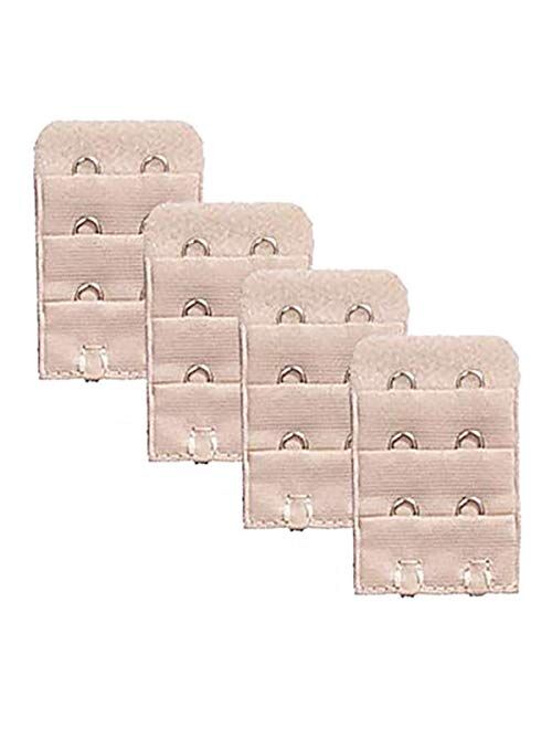 Haley Party Bra Extender 2 Hook Bra Strap Extender Bra Extensions (4 Pcs-Pack)