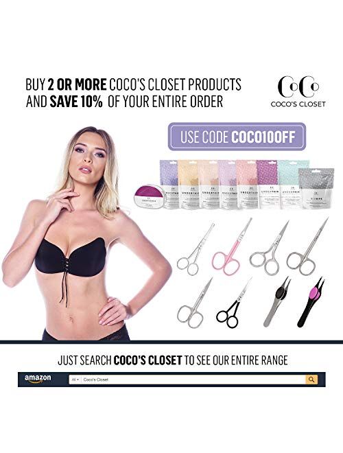 Coco's Closet Bra Extender 2 Hooks Band Extension - Soft Comfortable Adjustable for Plus Size - Womens Bras Accessories