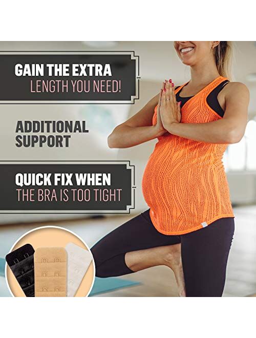 Coco's Closet Bra Extender 2 Hooks Band Extension - Soft Comfortable Adjustable for Plus Size - Womens Bras Accessories