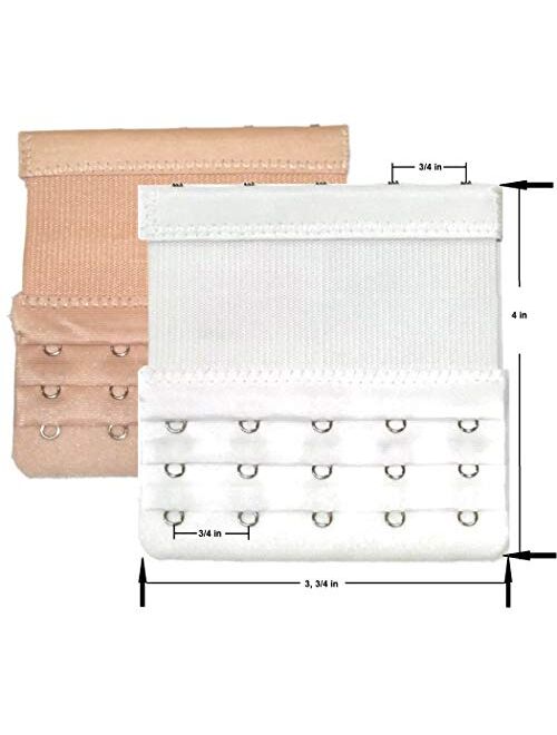 RorosArt Bra Extenders 5 Hooks With Elastic or Standard