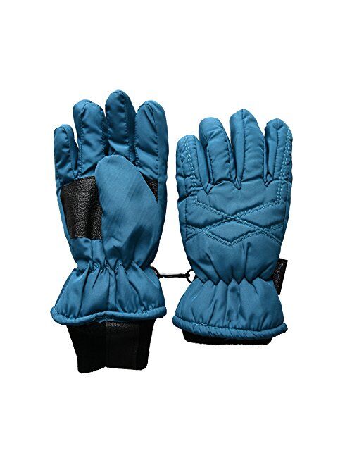 SANREMO Unisex Kids Thinsulate and Waterproof Cold Weather Ski Gloves