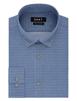 Men's Dress Shirt Slim Fit Stretch Check