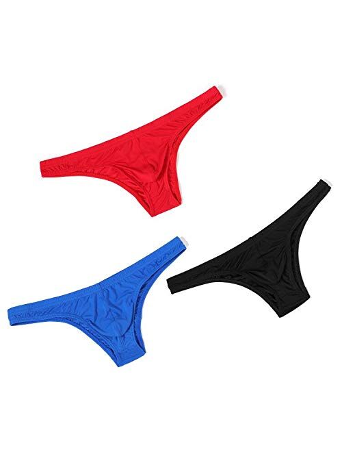 MuscleMate Men's Bikini Underwear, Men's Thong Underwear, No Visible Lines, Men's Thong G-String Undie