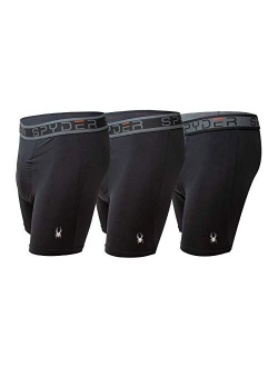 Performance Mesh Mens Boxer Briefs Sports Underwear 3 Pack W/Fly Front