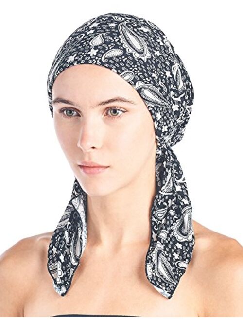 Ashford & Brooks Pre Tied Bandana Turban Chemo Head Scarf Sleep Hair Cover Hat