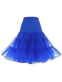 DRESSTELLS Women's Vintage Rockabilly Petticoat Skirt Tutu 1950s Underskirt