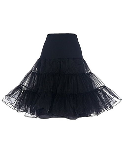 DRESSTELLS Women's Vintage Rockabilly Petticoat Skirt Tutu 1950s Underskirt