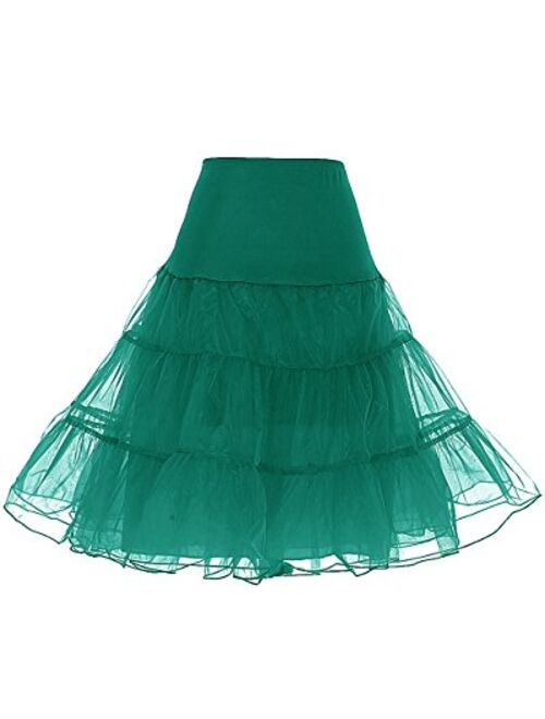 DRESSTELLS Women's Vintage Rockabilly Petticoat Skirt Tutu 1950s Underskirt