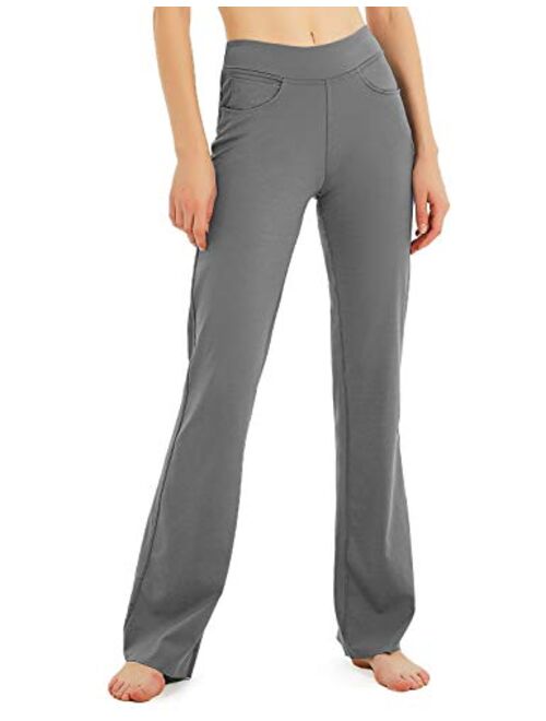 Safort Inseam Regular Tall Bootcut Yoga Pants, 4 Pockets