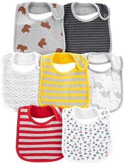 Baby Boys' 7-Pack Teething Bibs