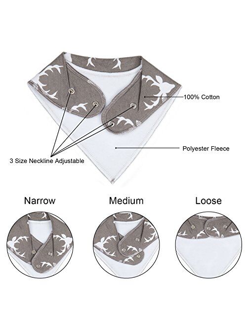 10-Pack Baby Bandana Bibs Baby Drool Bibs