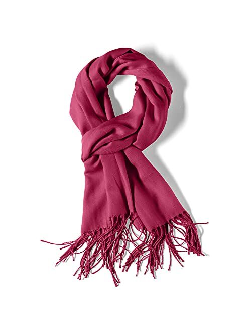 Simlu Womens Scarfs Silky Pashmina Shawl Wrap Scarves for Women Stole Shawls