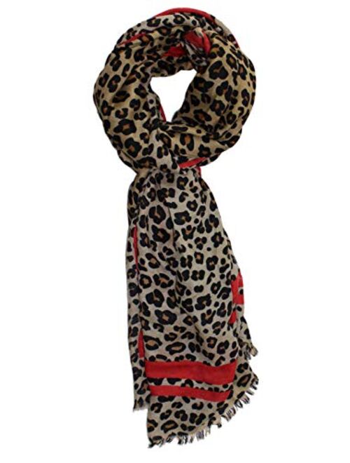 Ted & Jack - Oversized Classic Leopard Print Fashion Scarf