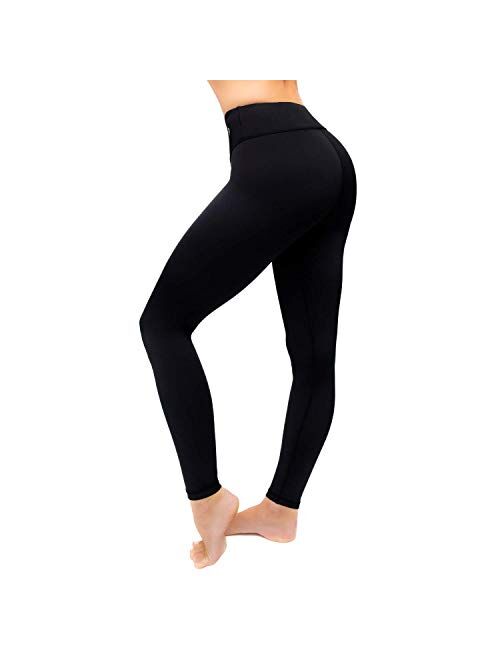 CompressionZ High Waisted Women's Leggings - Compression Pants for Yoga Running Gym & Everyday Fitness