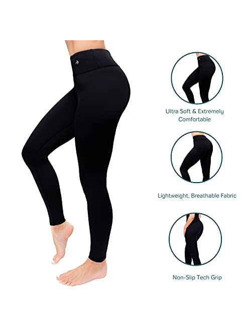 CompressionZ High Waisted Women's Leggings - Compression Pants for Yoga Running Gym & Everyday Fitness