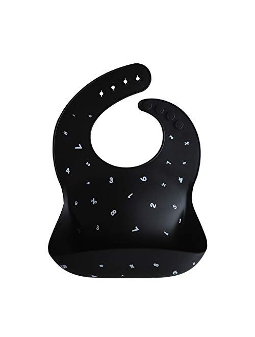 mushie Silicone Baby Bib | Adjustable Fit Waterproof Bibs