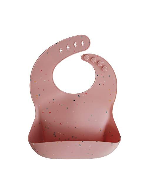 mushie Silicone Baby Bib | Adjustable Fit Waterproof Bibs