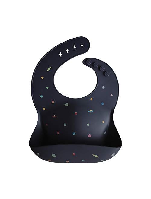 mushie Silicone Baby Bib | Adjustable Fit Waterproof Bibs