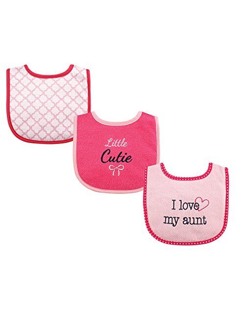 Luvable Friends Unisex Baby Cotton Drooler Bibs with Fiber Filling