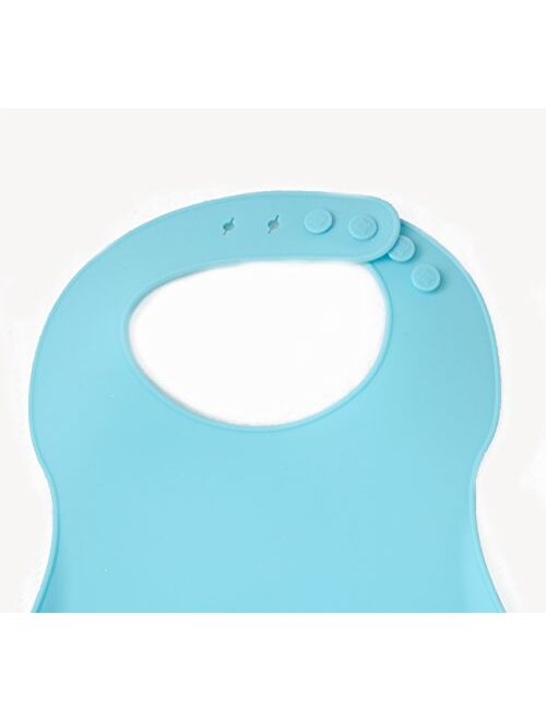 2 Pack Silicone Baby Bib, BPA Free, Easy Clean up