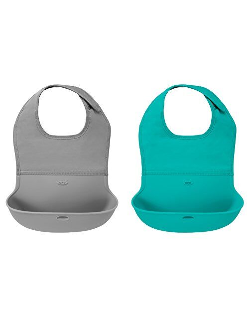 OXO Tot Waterproof Silicone Roll Up Bib