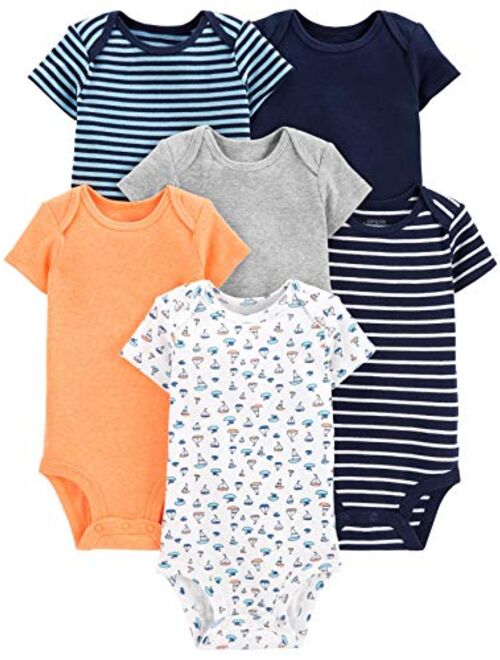 Simple Joys by Carter's Baby Boys' 6-Pack Short-Sleeve Bodysuit