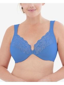 Glamorise Women's Plus Size Full Figure Wonderwire Front Close Bra #1245