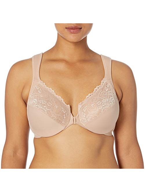 Glamorise Women's Plus Size Full Figure Wonderwire Front Close Bra #1245