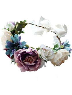 Handmade Adjustable Flower Wreath  Floral Crown Garland Headpiece Wedding Festival Party