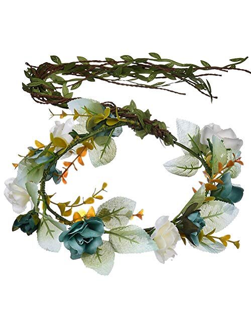 Handmade Adjustable Flower Wreath  Floral Crown Garland Headpiece Wedding Festival Party