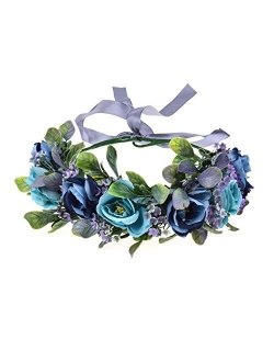 Love Sweety Succulent Flower Crown Eucalyptus Halo Wedding Floral Headband Photo Prop